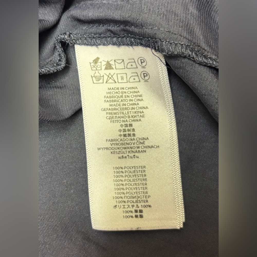 Michael Kors Women’s Crinkled Fabric Drawstring Waist Blouse Size Large - Picture 6 of 7